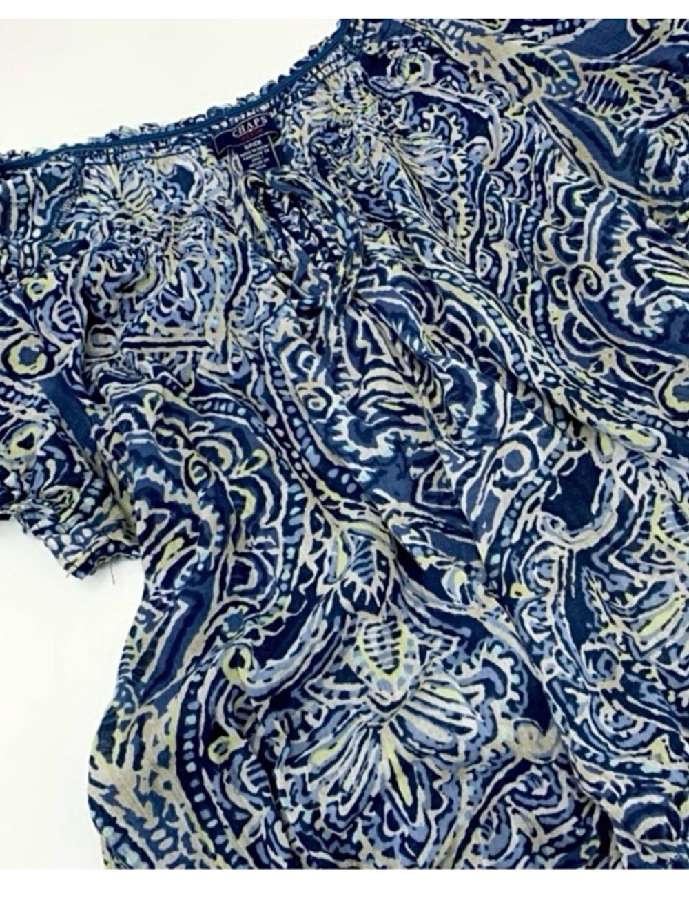 Chaps Cotton Gauze Blouse